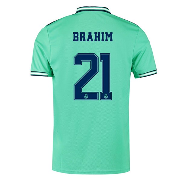 Camiseta Real Madrid NO.21 Brahim Tercera equipo 2019-20 Verde